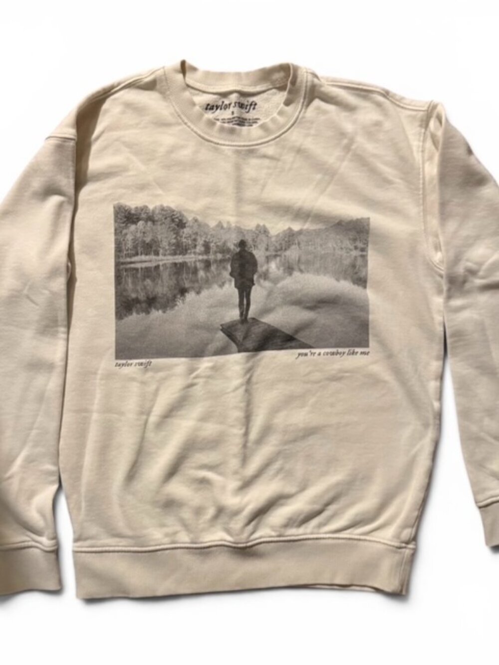 Taylor Swift Discontinued Unisex Sweatshirt "You’re A Cowboy Like Me" Size Small